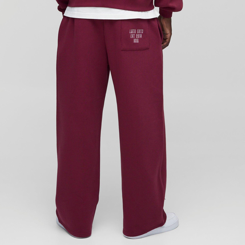 Wide Leg Worldwide Embroidered Jogger - Image 2