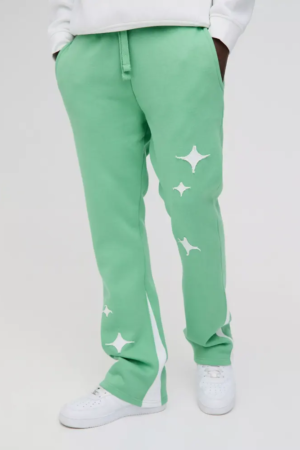 Slim Fit Star Applique BM Gusset Joggers