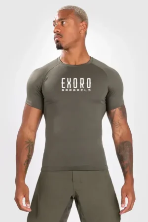 Men’s Short Sleeve Rashguard – Khaki