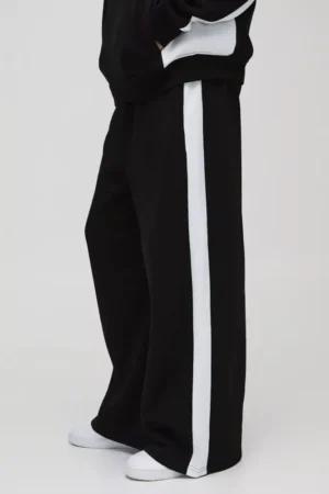 Extreme Wide Leg Man Colour Block Joggers