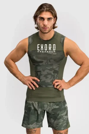 G-Fit Air Men’s Sleeveless Rashguard – Army Camo